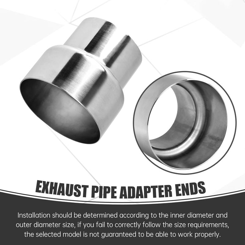 GESEXI Exhaust Adapter Connector 3"ID to 4"OD，Exhaust Adapter Total Length 4 "Stainless Steel Polished. - Image 5
